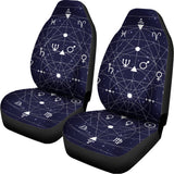 Geometric Zodiac Signs Print Universal Fit Car Seat Covers 102422