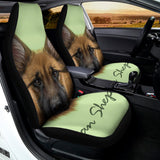 German Shepherd Dog Portrait Print Universal Fit Car Seat Covers 102422