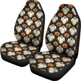 Ghost And Pumpkin Pattern Print Universal Fit Car Seat Covers 102422