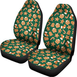 Gingerbread Cookies Pattern Print Universal Fit Car Seat Covers 102422