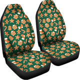 Gingerbread Cookies Pattern Print Universal Fit Car Seat Covers 102422