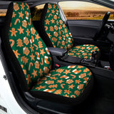 Gingerbread Cookies Pattern Print Universal Fit Car Seat Covers 102422