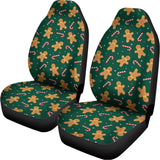 Gingerbread Man Cookies Pattern Print Universal Fit Car Seat Covers 102422