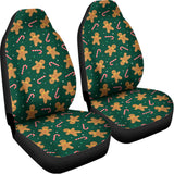 Gingerbread Man Cookies Pattern Print Universal Fit Car Seat Covers 102422