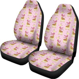 Giraffe With Scarf Pattern Print Universal Fit Car Seat Covers 102422