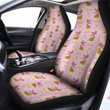 Giraffe With Scarf Pattern Print Universal Fit Car Seat Covers 102422