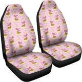 Giraffe With Scarf Pattern Print Universal Fit Car Seat Covers 102422