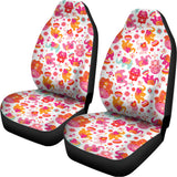 Girly Elephant And Hamsa Pattern Print Universal Fit Car Seat Covers 102422