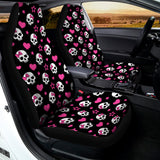 Girly Emo Skull Pattern Print Universal Fit Car Seat Covers 102422