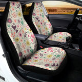 Girly Heart And Flower Pattern Print Universal Fit Car Seat Covers 102422
