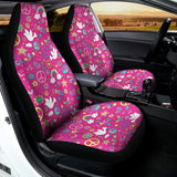 Girly Peace Sign And Love Pattern Print Universal Fit Car Seat Covers 102422