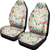 Girly Spring Flower Pattern Print Universal Fit Car Seat Covers 102422