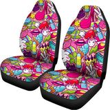 Girly Unicorn Cartoon Pattern Print Universal Fit Car Seat Covers 102422
