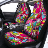 Girly Unicorn Cartoon Pattern Print Universal Fit Car Seat Covers 102422
