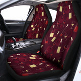 Glasses And Bottles Of Wine Print Universal Fit Car Seat Covers 102422