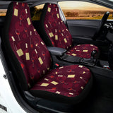 Glasses And Bottles Of Wine Print Universal Fit Car Seat Covers 102422