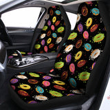 Glaze Donut Pattern Print Universal Fit Car Seat Covers 102422