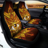 Gold All Seeing Eye Print Universal Fit Car Seat Covers 102422