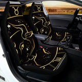 Gold And Black Taurus Sign Print Universal Fit Car Seat Covers 102422