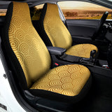 Gold Chinese Pattern Print Universal Fit Car Seat Covers 102422