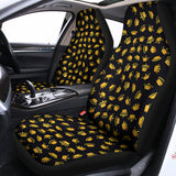 Gold Crown Pattern Print Universal Fit Car Seat Covers 102422