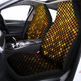 Gold Disco Lights Pattern Print Universal Fit Car Seat Covers 102422