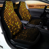 Gold Disco Lights Pattern Print Universal Fit Car Seat Covers 102422