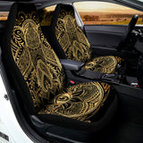 Gold Hamsa Hand Print Universal Fit Car Seat Covers 102422