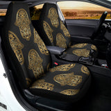 Gold Hamsa Pattern Print Universal Fit Car Seat Covers 102422