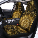 Gold Kaleidoscope Print Universal Fit Car Seat Covers 102422