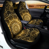Gold Kaleidoscope Print Universal Fit Car Seat Covers 102422