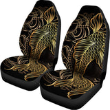Gold Koi Carp Fish Print Universal Fit Car Seat Covers 102422