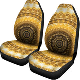 Gold Lights Kaleidoscope Print Universal Fit Car Seat Covers 102422