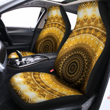 Gold Lights Kaleidoscope Print Universal Fit Car Seat Covers 102422
