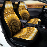 Gold Lights Kaleidoscope Print Universal Fit Car Seat Covers 102422