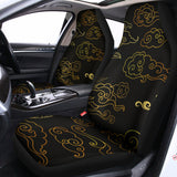 Gold Moon And Sun Print Universal Fit Car Seat Covers 102422