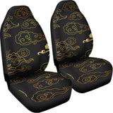 Gold Moon And Sun Print Universal Fit Car Seat Covers 102422