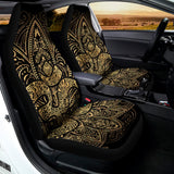 Gold Om Lotus Print Universal Fit Car Seat Covers 102422