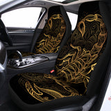 Gold Scorpio Print Universal Fit Car Seat Covers 102422