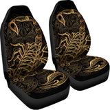 Gold Scorpio Print Universal Fit Car Seat Covers 102422