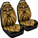 Gold Viking Norse God Odin Print Universal Fit Car Seat Covers 102422