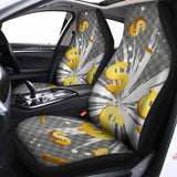 Golden Dollar Sign Explosion Print Universal Fit Car Seat Covers 102422