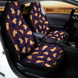 Golden Retriever Tartan Pattern Print Universal Fit Car Seat Covers 102422