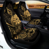Golden Spiritual Koi Carp Print Universal Fit Car Seat Covers 102422