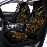 Golden Spiritual Koi Fish Print Universal Fit Car Seat Covers 102422