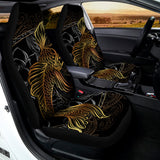 Golden Spiritual Koi Fish Print Universal Fit Car Seat Covers 102422
