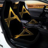 Golden Star of David Print Universal Fit Car Seat Covers 102422