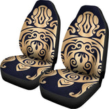Golden Tribal Sea Turtle Print Universal Fit Car Seat Covers 102422