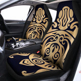 Golden Tribal Sea Turtle Print Universal Fit Car Seat Covers 102422