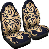 Golden Tribal Sea Turtle Print Universal Fit Car Seat Covers 102422